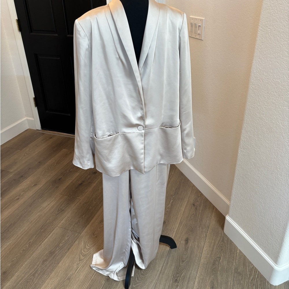 DREW Chic Champagne Tuxedo  Jacket and Pants